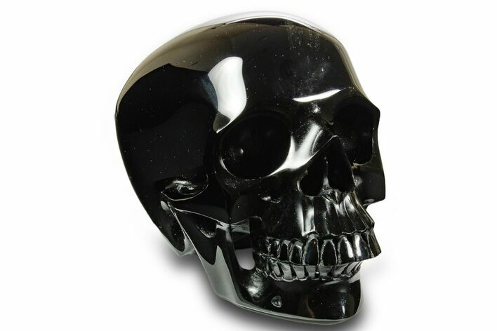 Realistic, Polished Obsidian Skull - Mexico #378599
